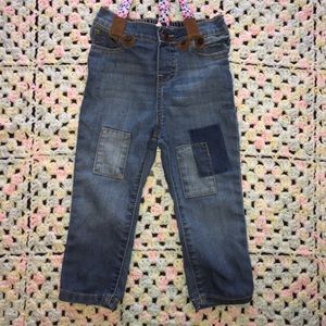 Baby B’Gosh Girls Jeans with Suspenders